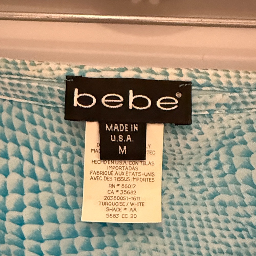 Bebe Elegant Blue Asymmetrical Skirt - Picture 4 of 5